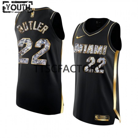 Maillot Basket Miami Heat Jimmy Butler 22 Nike 2022 Playoffs Noir Swingman - Enfant
